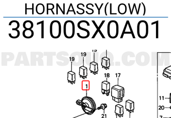 Honda 38100SX0A01 HORNASSY(LOW)