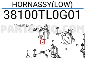 Honda 38100TL0G01 HORNASSY(LOW)