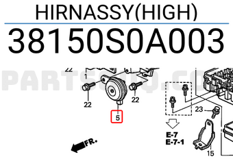 Honda 38150S0A003 HIRNASSY(HIGH)