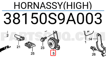 Honda 38150S9A003 HORNASSY(HIGH)