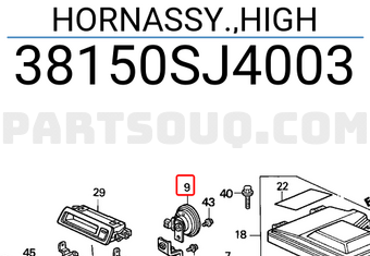 Honda 38150SJ4003 HORNASSY.,HIGH