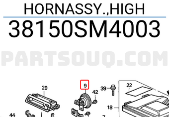 Honda 38150SM4003 HORNASSY.,HIGH