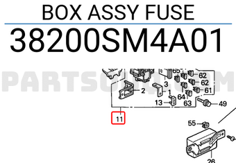 Honda 38200SM4A01 BOX ASSY FUSE