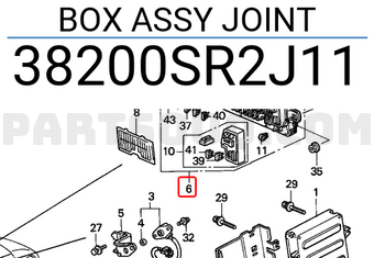 Honda 38200SR2J11 BOX ASSY JOINT