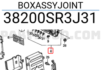 Honda 38200SR3J31 BOXASSYJOINT