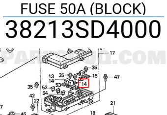Honda 38213SD4000 FUSE 50A (BLOCK)