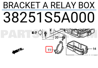 Honda 38251S5A000 BRACKET A RELAY BOX