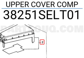 Honda 38251SELT01 UPPER COVER COMP