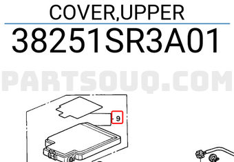 Honda 38251SR3A01 COVER,UPPER