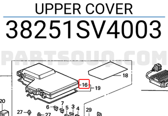 Honda 38251SV4003 UPPER COVER