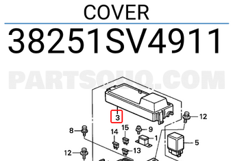Honda 38251SV4911 COVER