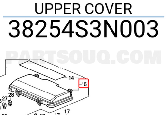 Honda 38254S3N003 UPPER COVER