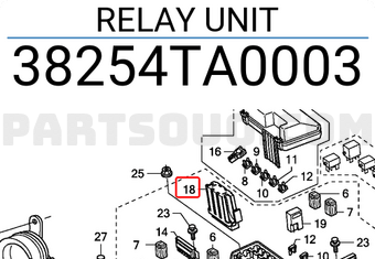 Honda 38254TA0003 RELAY UNIT