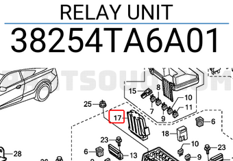 Honda 38254TA6A01 RELAY UNIT