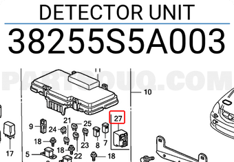 Honda 38255S5A003 DETECTOR UNIT