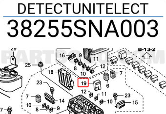 Honda 38255SNA003 DETECTUNITELECT