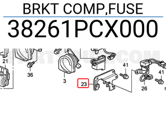 Honda 38261PCX000 BRKT COMP,FUSE
