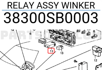 Honda 38300SB0003 RELAY ASSY WINKER
