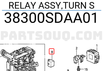 Honda 38300SDAA01 RELAY ASSY,TURN S