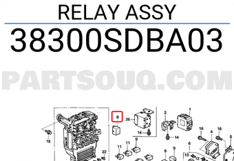 Honda 38300SDBA03 RELAY ASSY