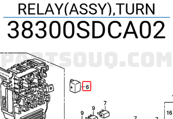 Honda 38300SDCA02 RELAY(ASSY),TURN