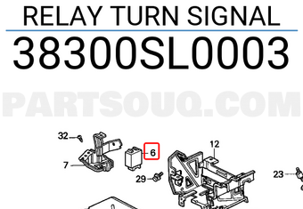 Honda 38300SL0003 RELAY TURN SIGNAL