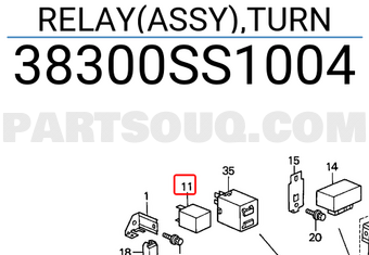 Honda 38300SS1004 RELAY(ASSY),TURN