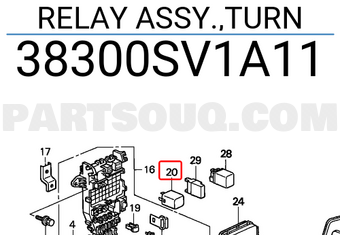 Honda 38300SV1A11 RELAY ASSY.,TURN