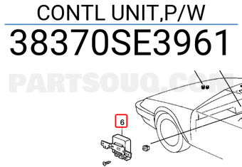 Honda 38370SE3961 CONTL UNIT,P/W