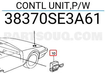 Honda 38370SE3A61 CONTL UNIT,P/W
