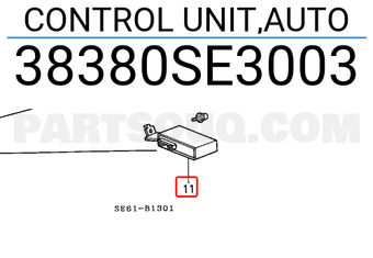 Honda 38380SE3003 CONTROL UNIT,AUTO