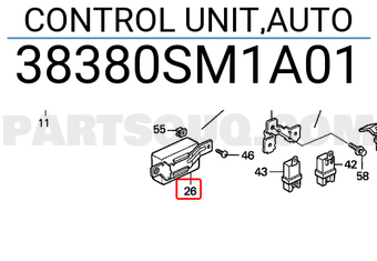 Honda 38380SM1A01 CONTROL UNIT,AUTO
