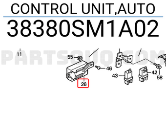 Honda 38380SM1A02 CONTROL UNIT,AUTO