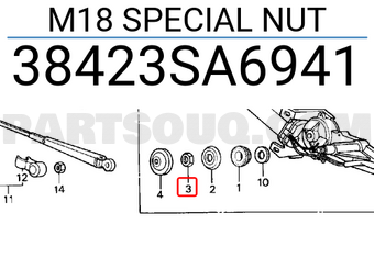 Honda 38423SA6941 M18 SPECIAL NUT