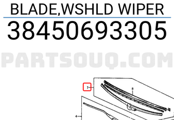 Honda 38450693305 BLADE,WSHLD WIPER
