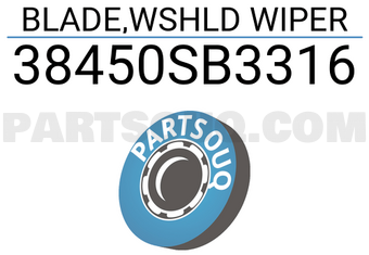 Honda 38450SB3316 BLADE,WSHLD WIPER