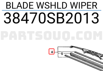 Honda 38470SB2013 BLADE WSHLD WIPER