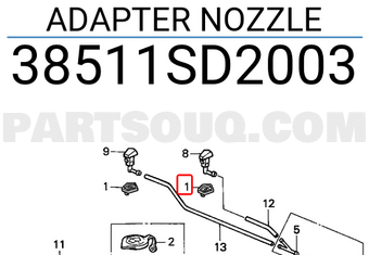 Honda 38511SD2003 ADAPTER NOZZLE