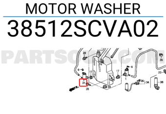 Honda 38512SCVA02 MOTOR WASHER