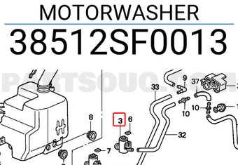 Honda 38512SF0013 MOTORWASHER