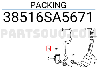Honda 38516SA5671 PACKING