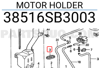 Honda 38516SB3003 MOTOR HOLDER