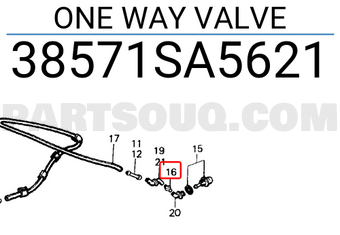 Honda 38571SA5621 ONE WAY VALVE