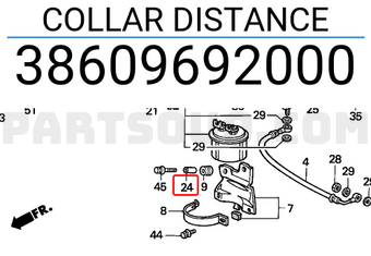 Honda 38609692000 COLLAR DISTANCE