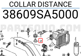 Honda 38609SA5000 COLLAR DISTANCE