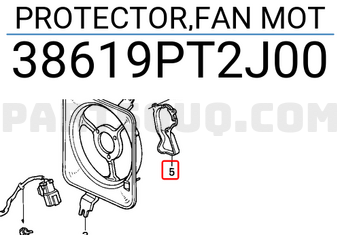 Honda 38619PT2J00 PROTECTOR,FAN MOT