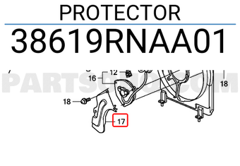 Honda 38619RNAA01 PROTECTOR