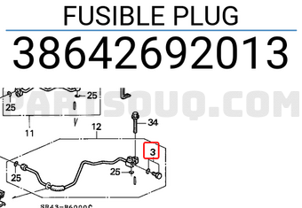 Honda 38642692013 FUSIBLE PLUG