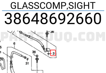 Honda 38648692660 GLASSCOMP,SIGHT