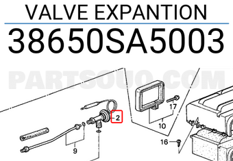 Honda 38650SA5003 VALVE EXPANTION